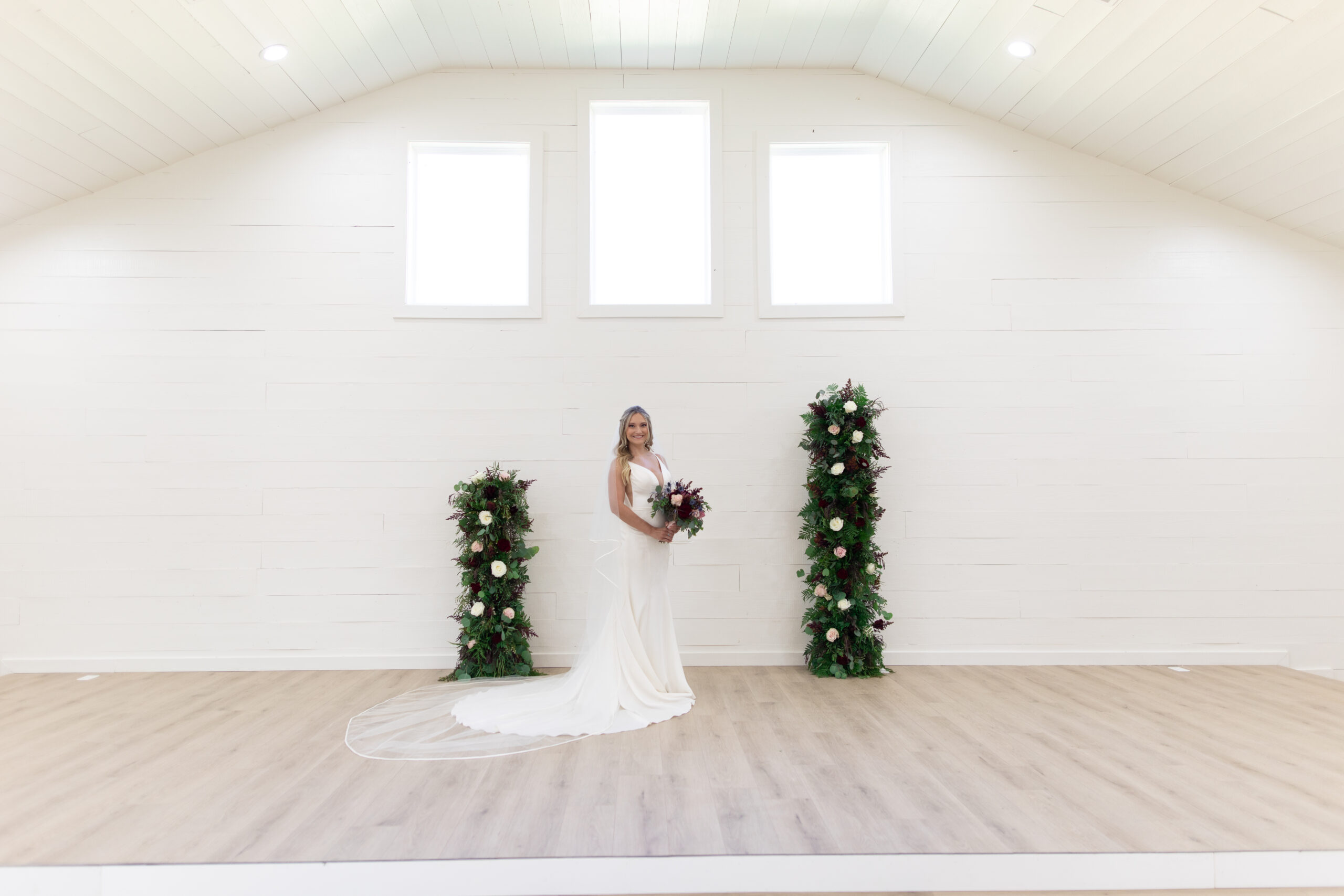 Bride portrait in hummingbird hill tx chapel taken by cecilly elaine photography