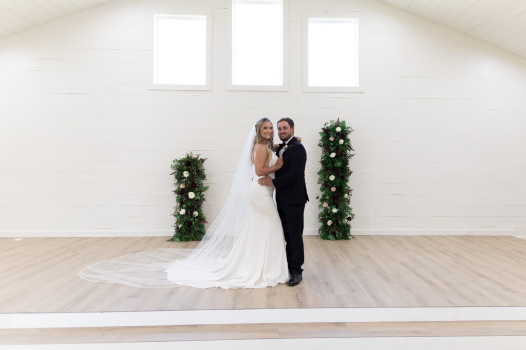 Bride and groom portraits after ceremony in hummingbird hill tx chapel taken by cecilly elaine photography